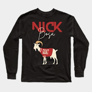 nick bosa the goat Long Sleeve T-Shirt